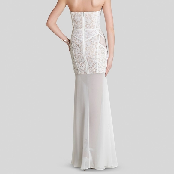 BCBGMAXAAZRIA Vivienne Bustier Lace Gown - Picture 2 of 8